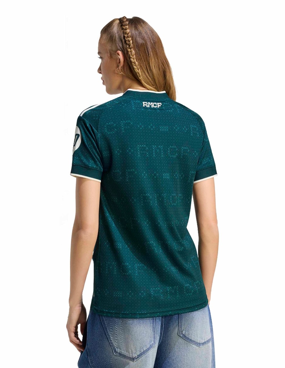 Jersey de Real Madrid Club de fútbol Tercer equipo manga corta para mujer 2