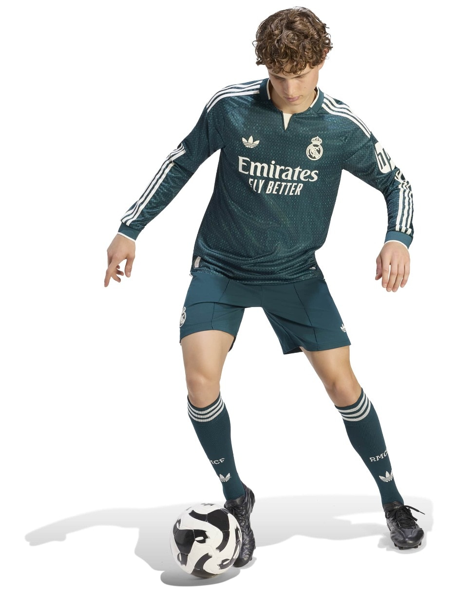 Jersey de Real Madrid Club de fútbol Tercer equipo manga larga para hombre 7