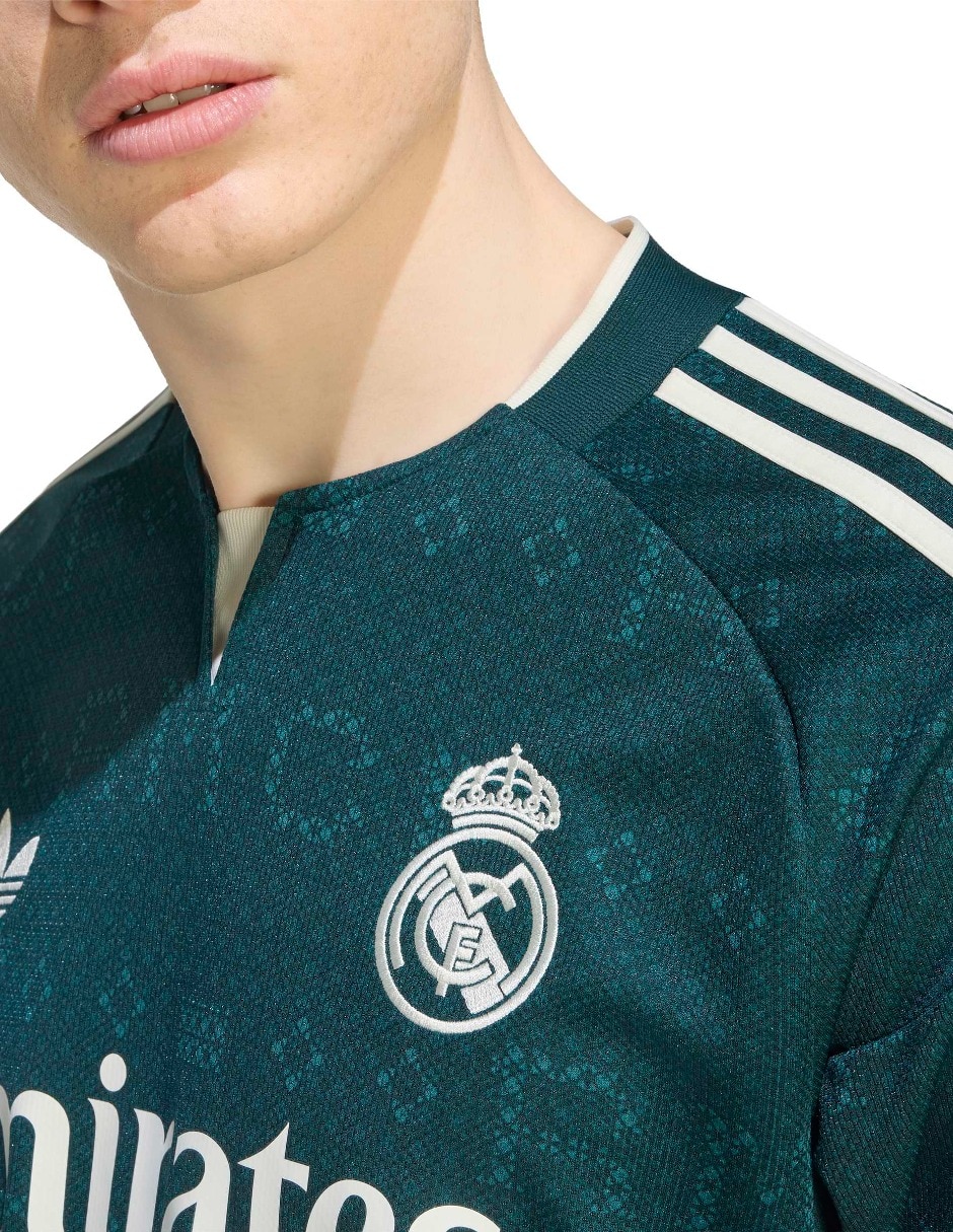 Jersey de Real Madrid Club de fútbol Tercer equipo manga larga para hombre 6