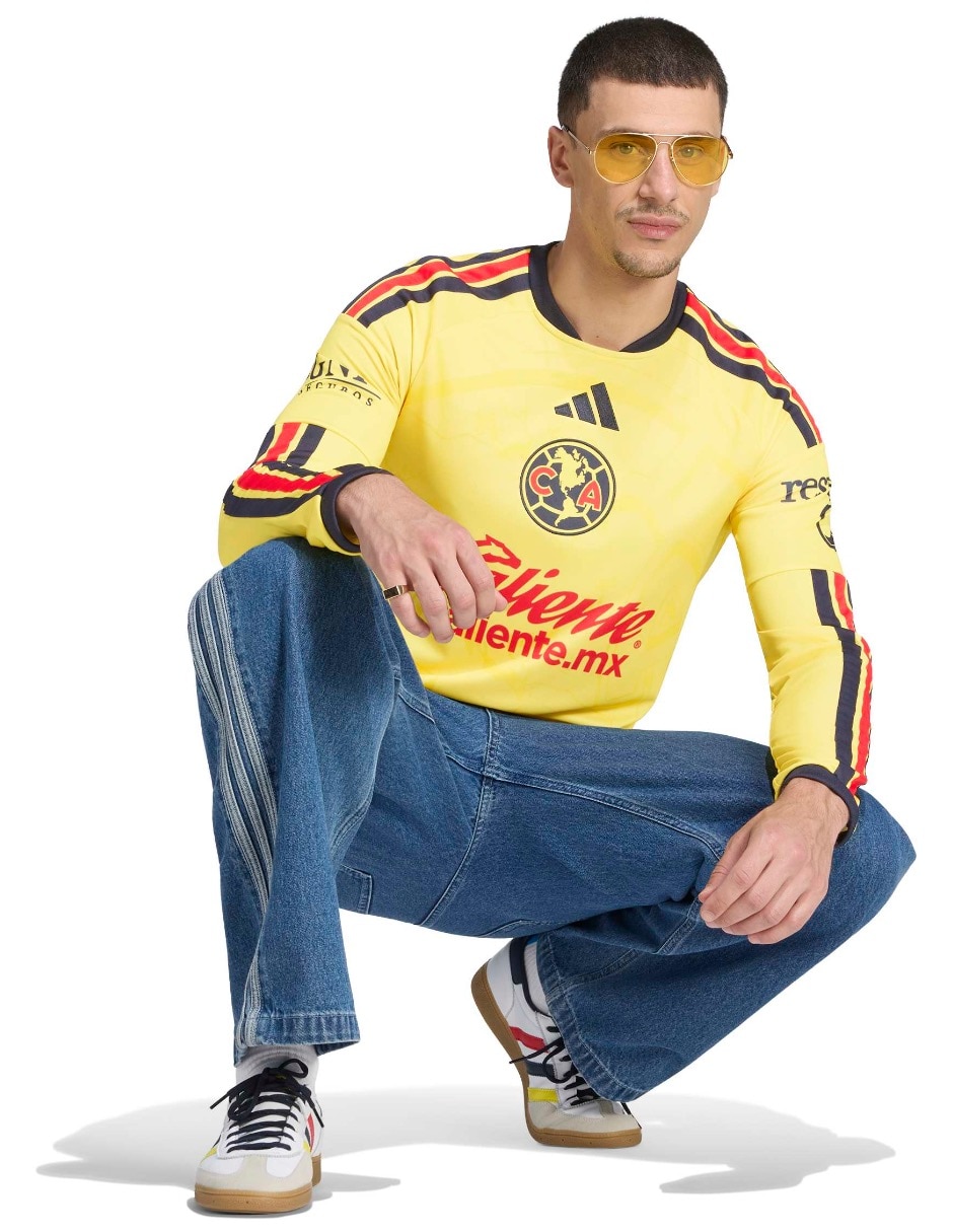 Jersey de Club América local manga larga para hombre 4
