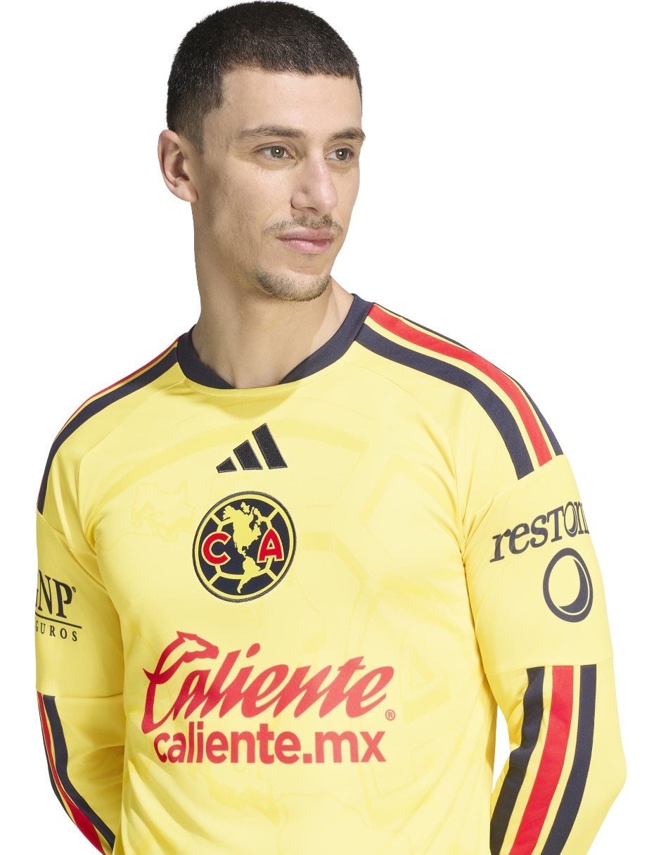 Jersey de Club América local manga larga para hombre 6