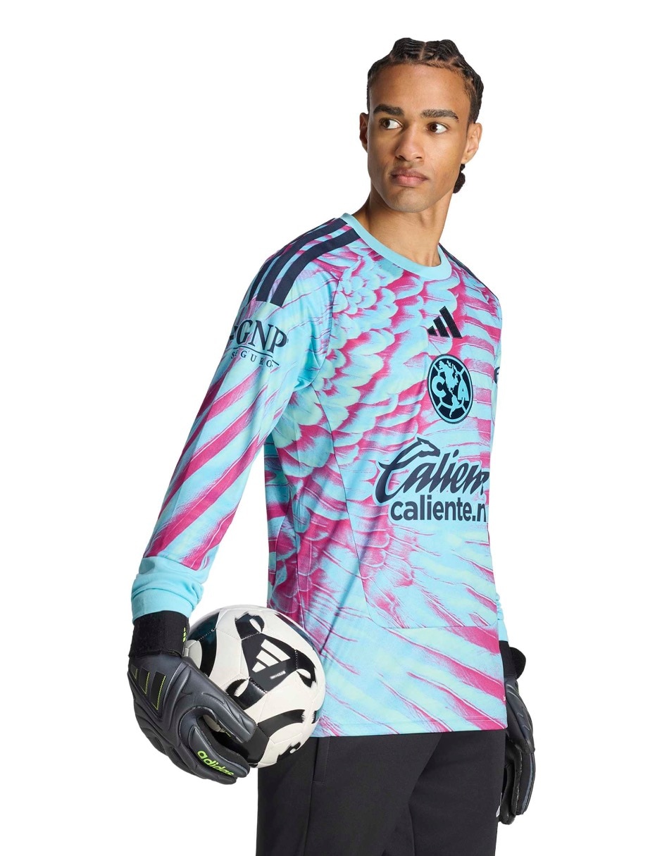 Jersey de Club América portero manga larga para hombre Jersey de Club América portero manga larga para hombre