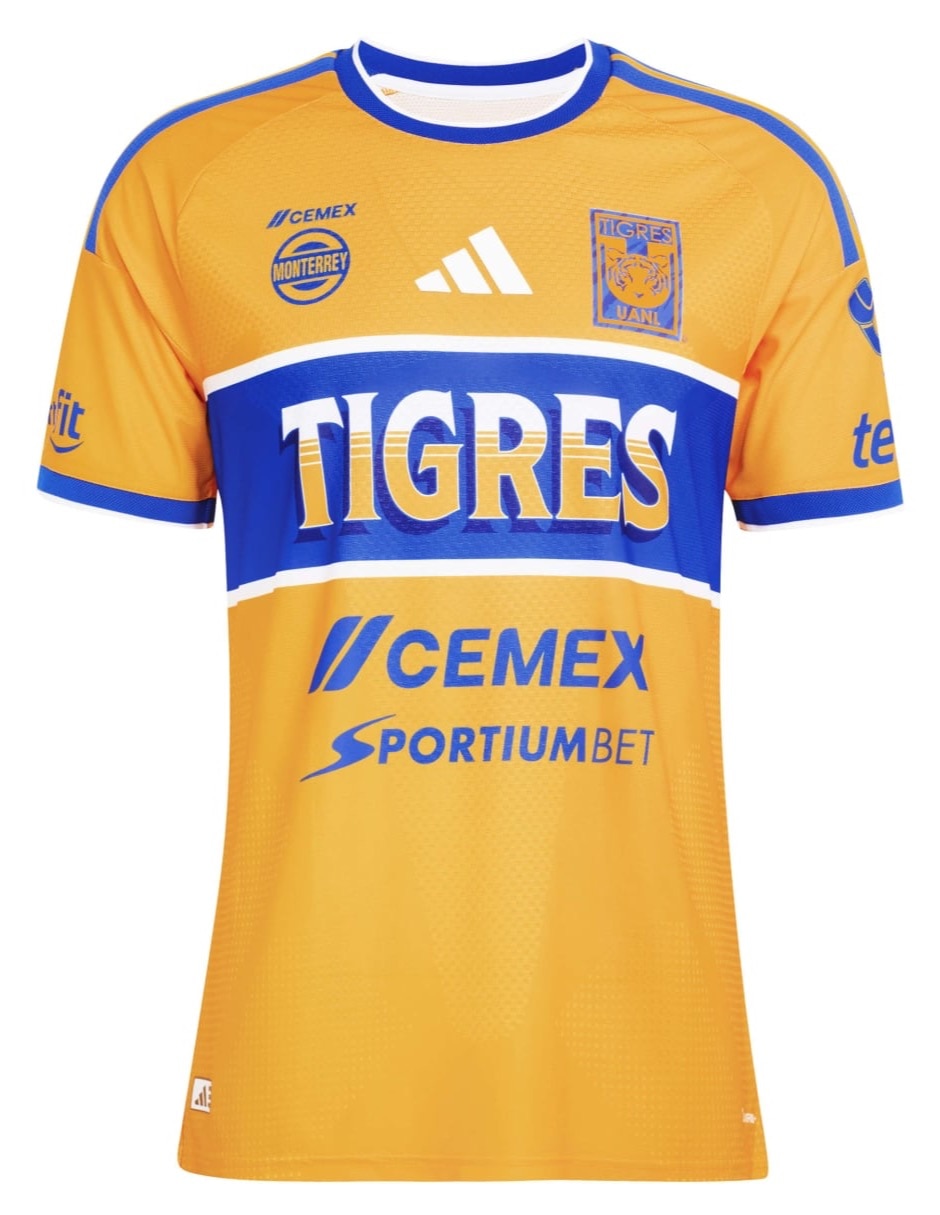 Jersey de tigres uanl tercer equipo de manga corta adidas para hombre