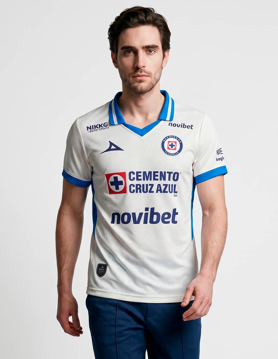 Jersey de Club de Fútbol Cruz Azul visitante fan para mujer Jersey de Club de Fútbol Cruz Azul visitante fan para mujer