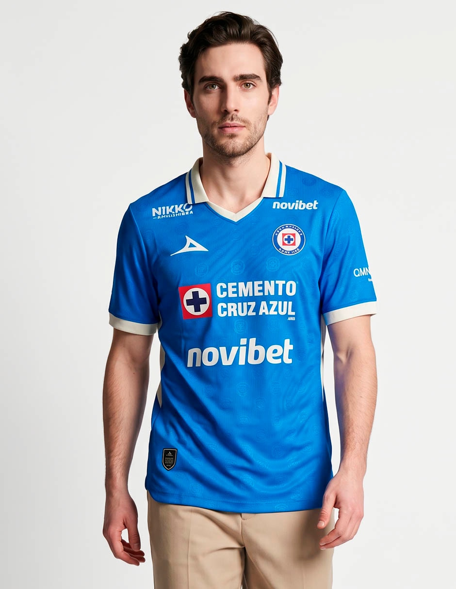 Jersey de Club de Fútbol Cruz Azul local jugador para hombre Jersey de Club de Fútbol Cruz Azul local jugador para hombre