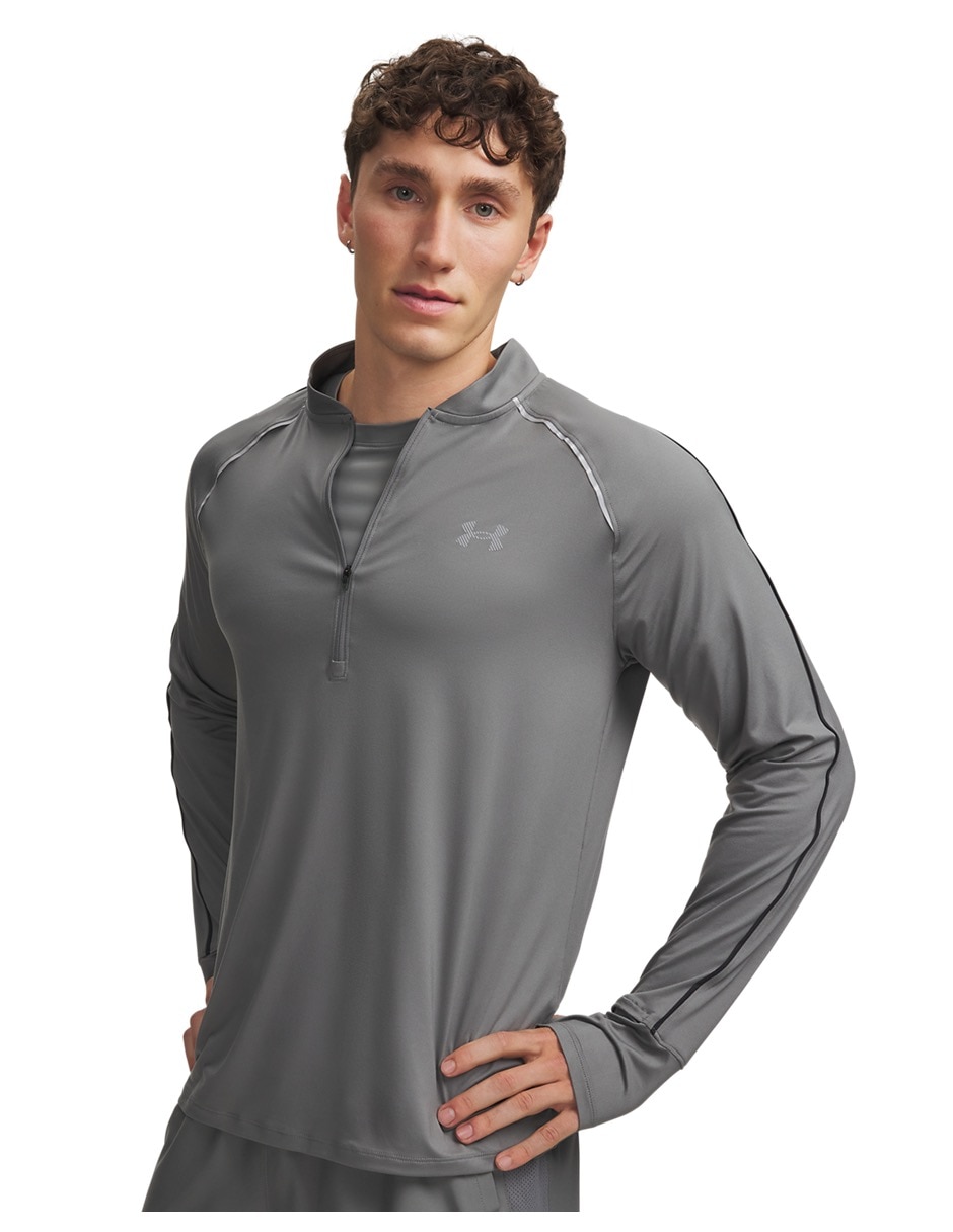 Sudadera UA Velociti Half Zip con Con capucha Sin equipo para Hombre Sudadera UA Velociti Half Zip con Con capucha Sin equipo para Hombre
