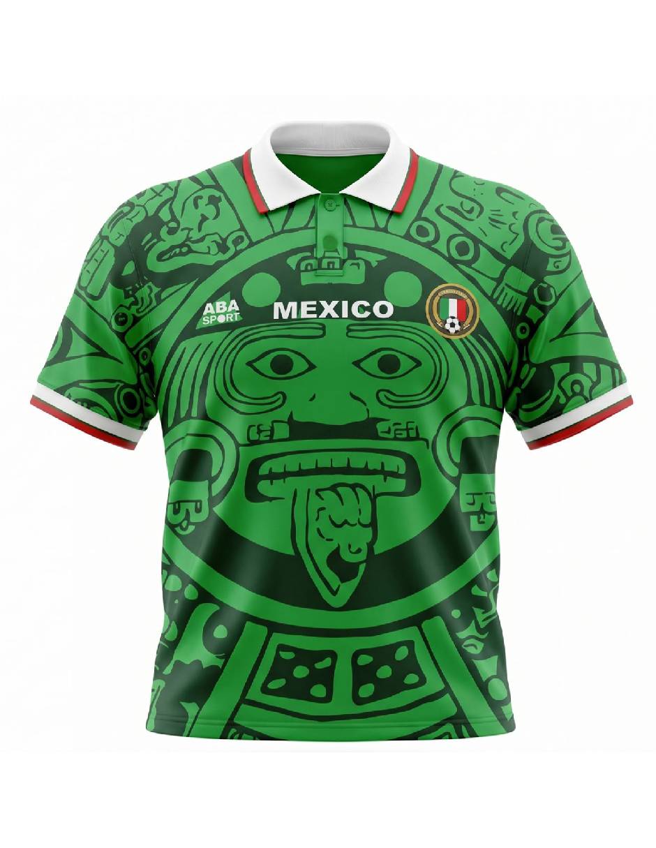 Jersey de México manga corta Aba Sport fan para hombre