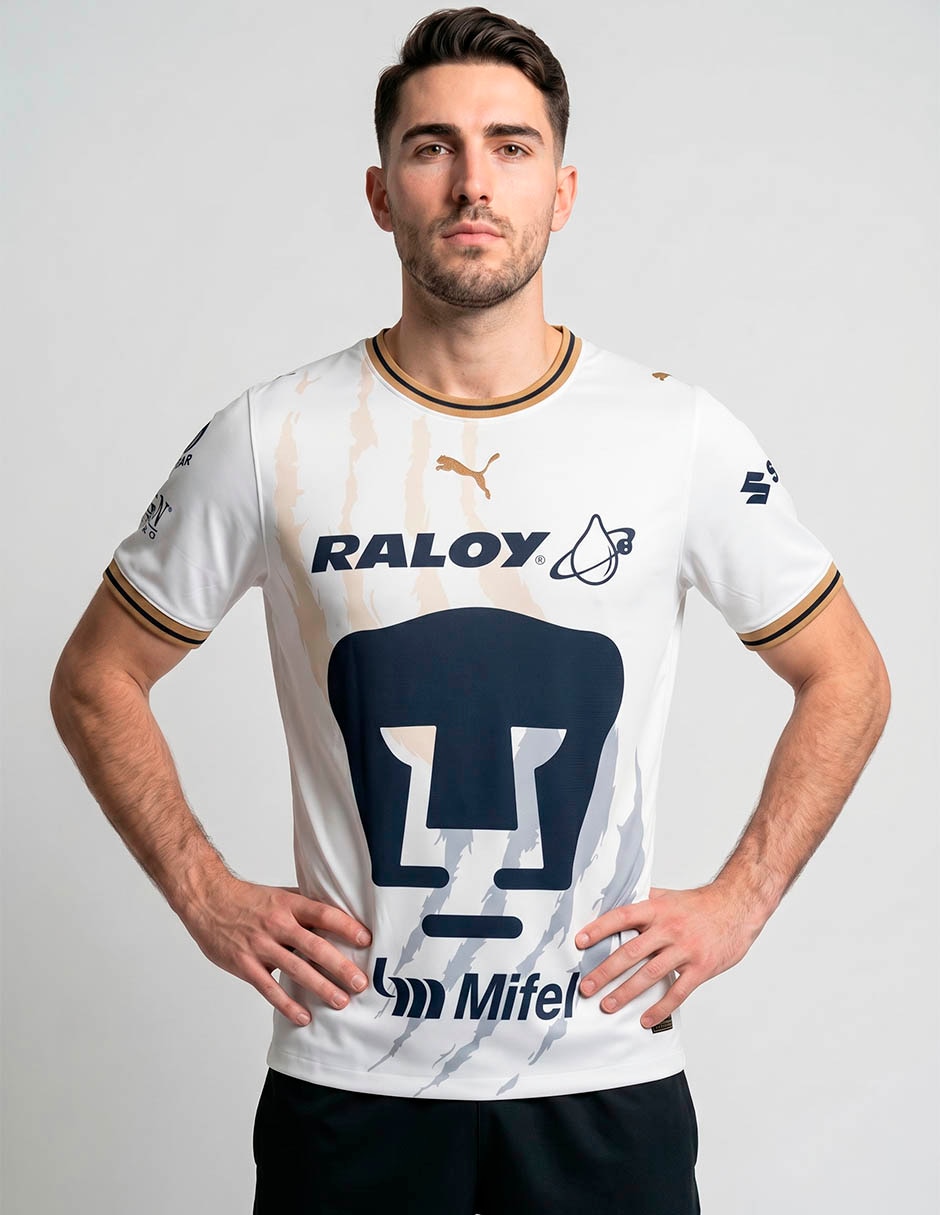 Jersey de Pumas de la UNAM visitante fan para hombre