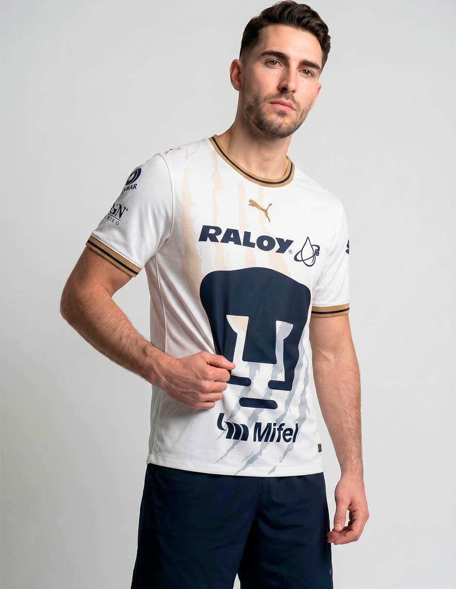 Jersey de Pumas de la UNAM visitante fan para hombre 3