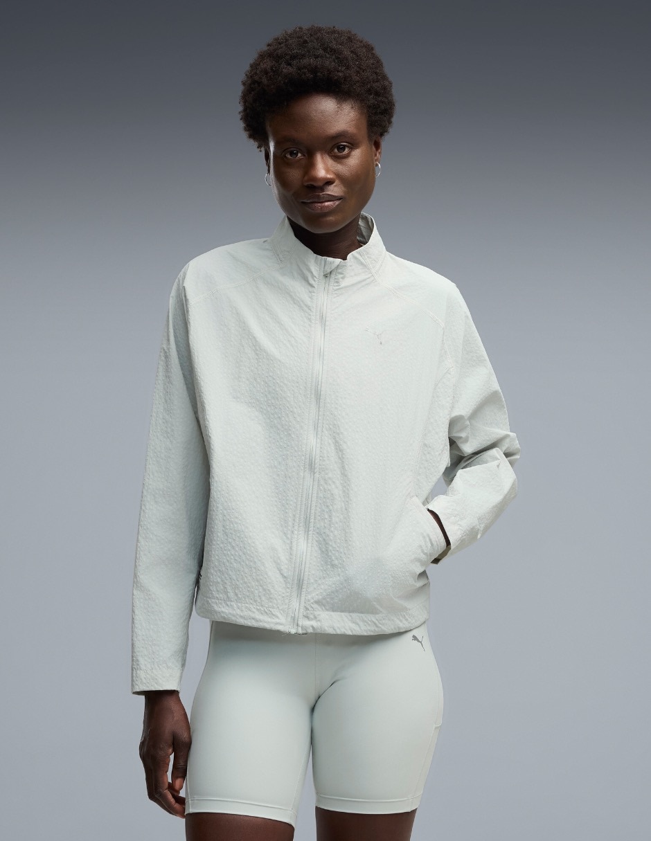 Chamarra para entrenamiento w run brightstride para mujer