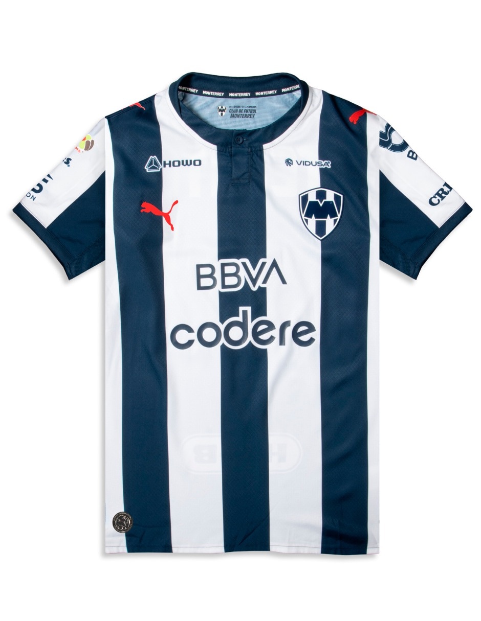 Jersey de club de fútbol monterrey local manga corta para hombre