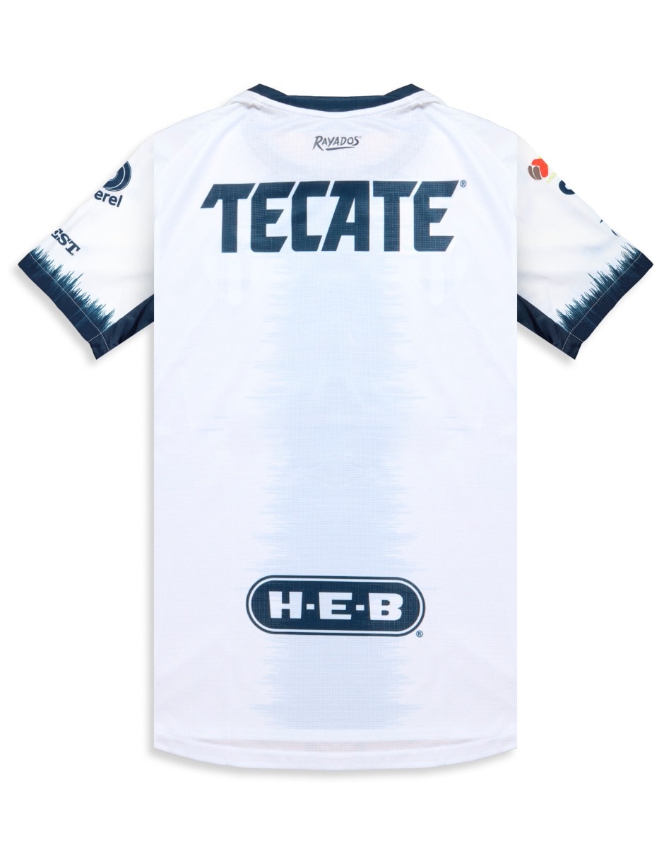 Jersey de club de fútbol monterrey visitante manga corta para hombre 2