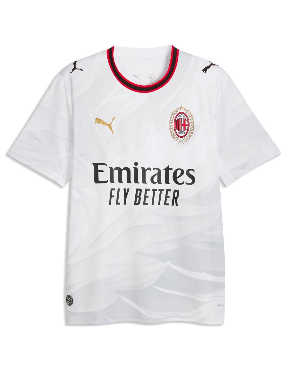 Jersey de ac milan visitante de manga corta jugador para hombre 3