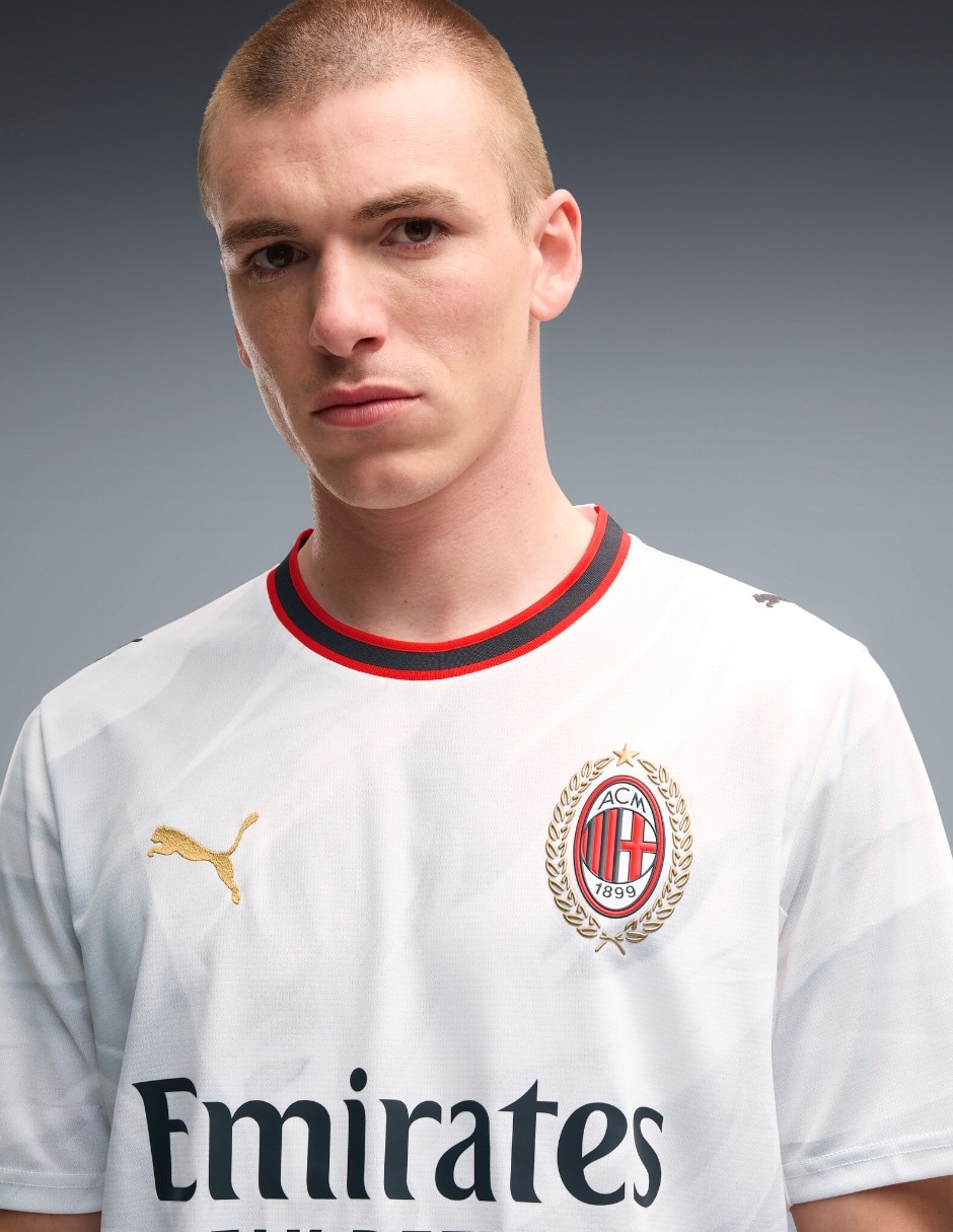 Jersey de ac milan visitante de manga corta jugador para hombre 6