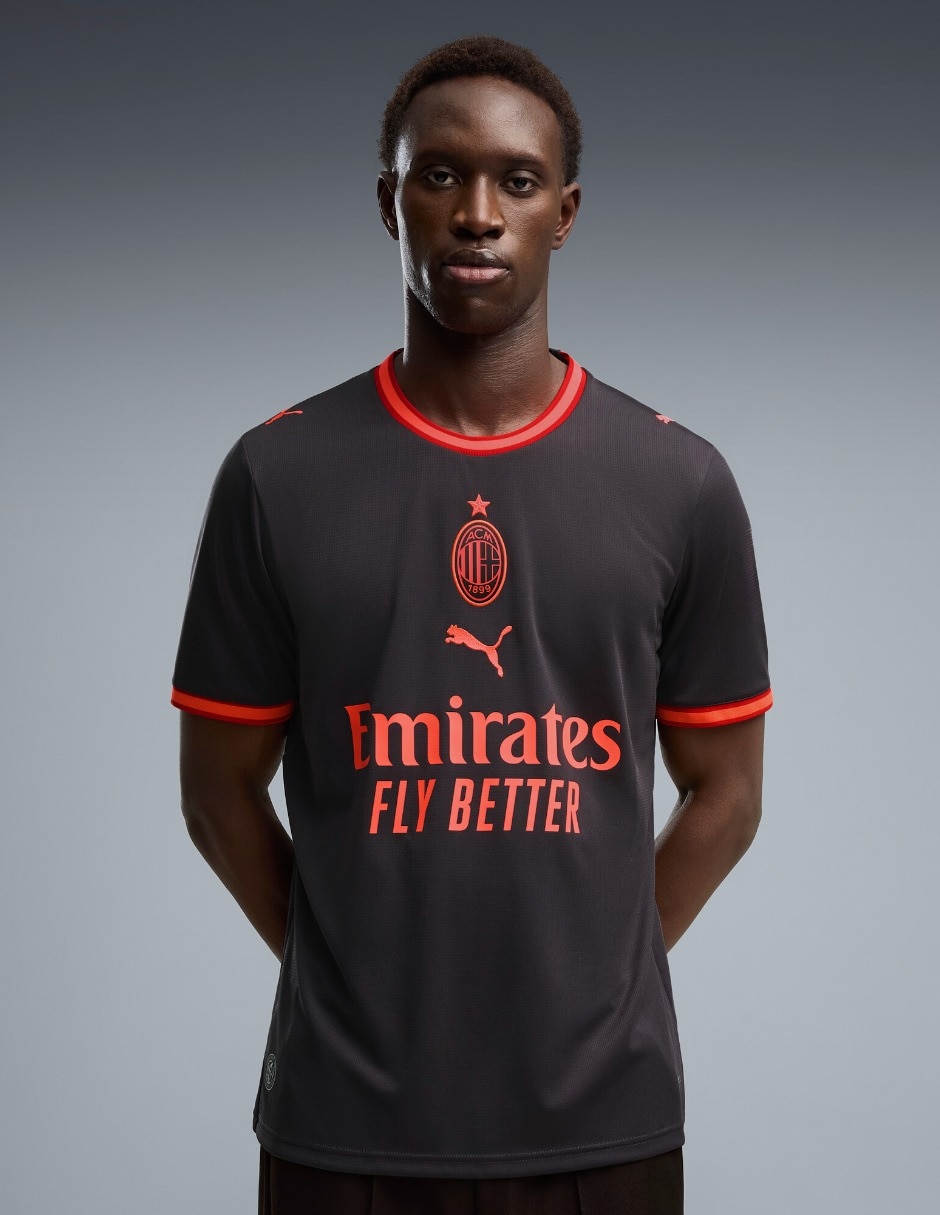 Jersey de ac milan entrenamiento de manga corta jugador para hombre Jersey de ac milan entrenamiento de manga corta jugador para hombre