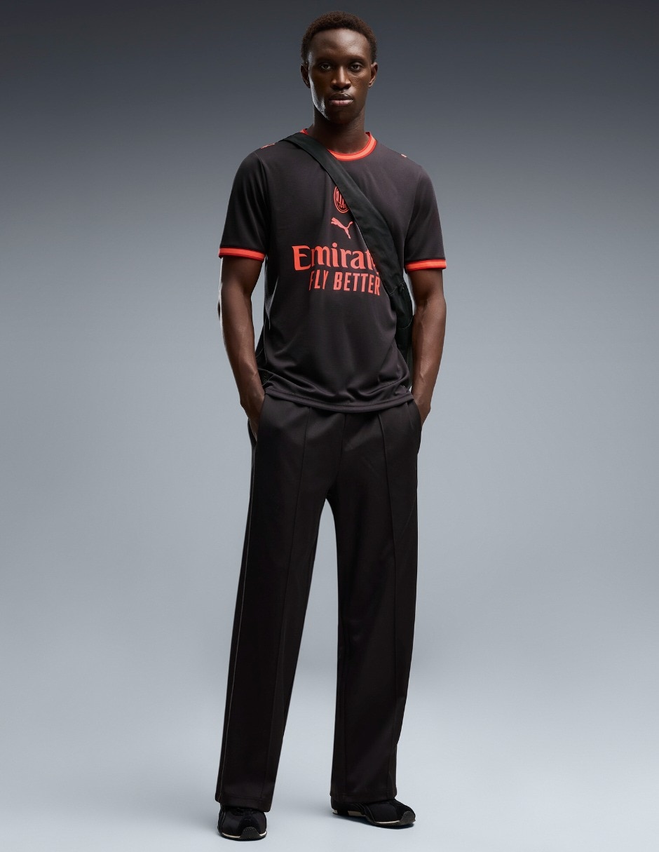 Jersey de ac milan entrenamiento de manga corta jugador para hombre 3
