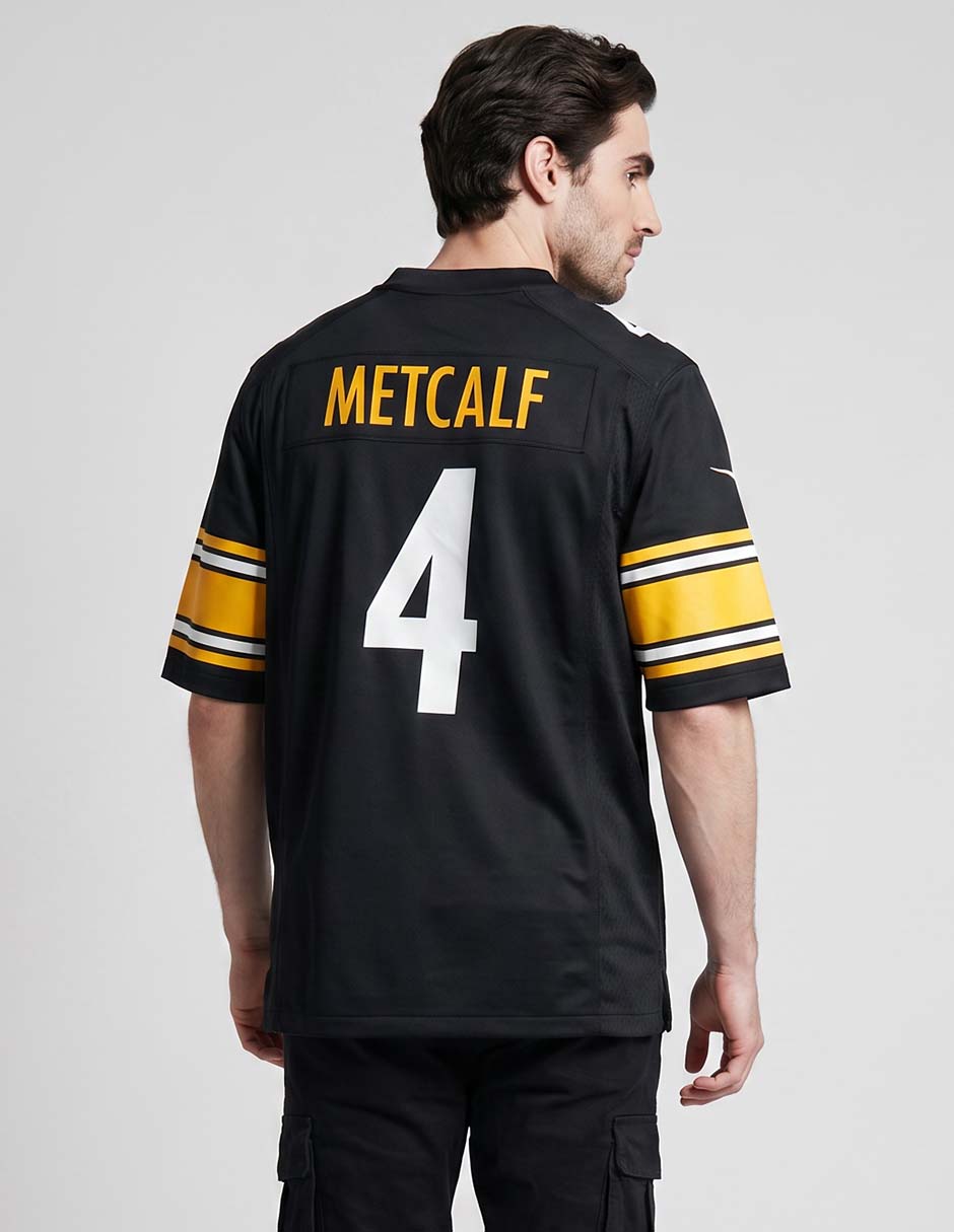 Jersey de pittsburgh steelers manga corta jugador para hombre 2