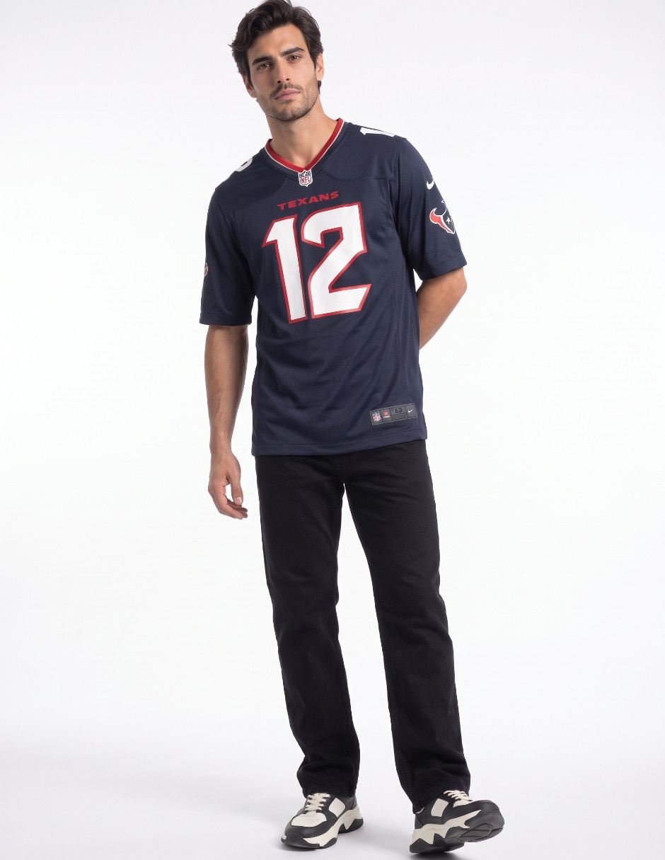 Jersey de detroit lions conmemorativo de manga corta jugador para hombre 3