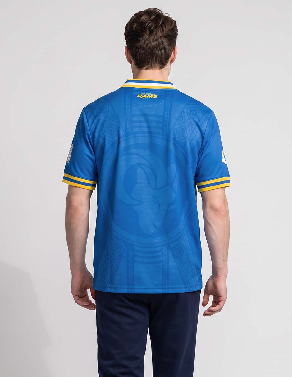 Playera deportiva para fútbol americano los angeles rams para hombre 2