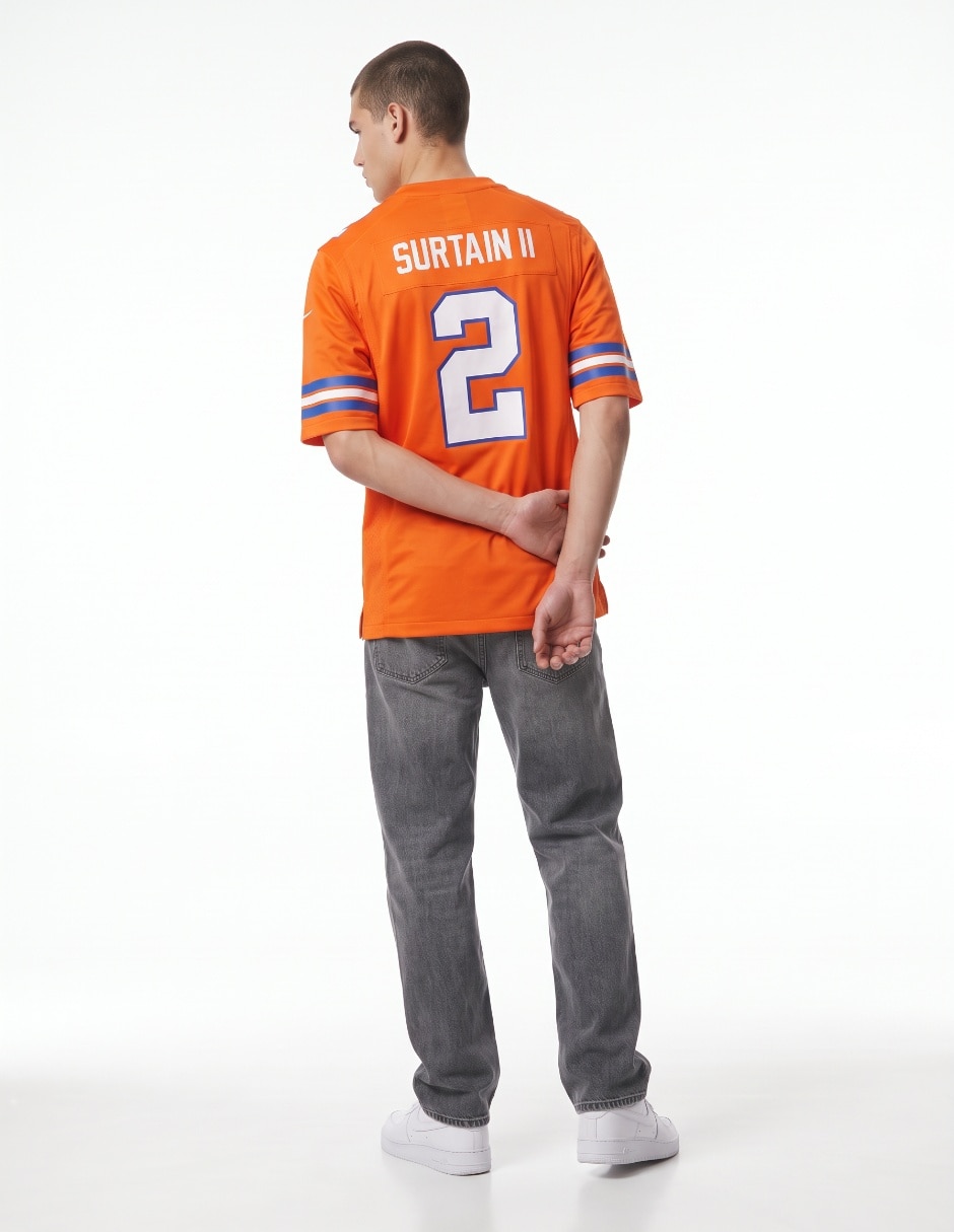 Jersey de denver broncos conmemorativo de manga corta jugador de hombre 2