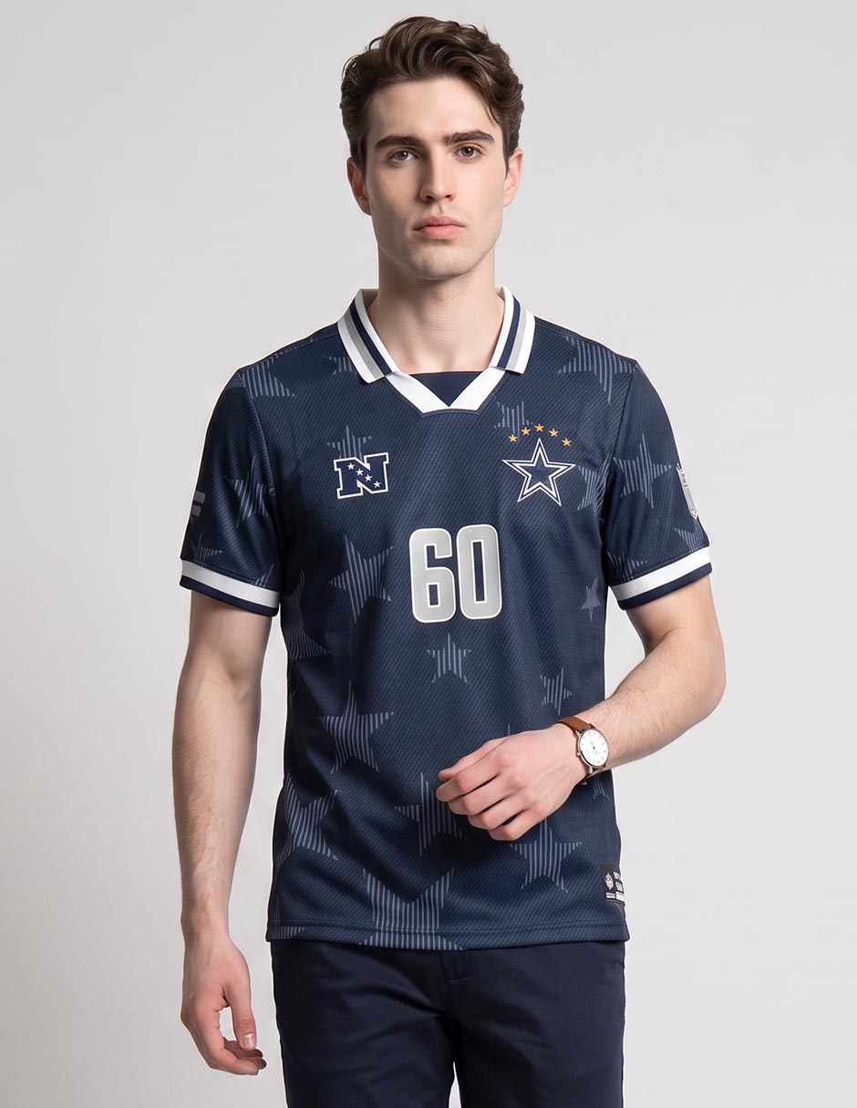 Playera deportiva fútbol americano dallas cowboys de hombre