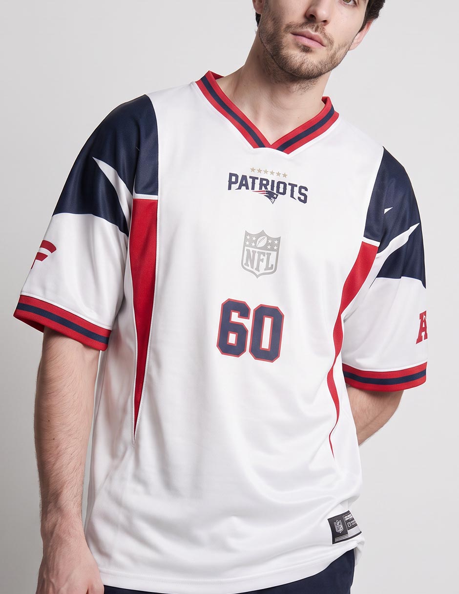 Playera deportiva para fútbol americano new england patriots para hombre 3