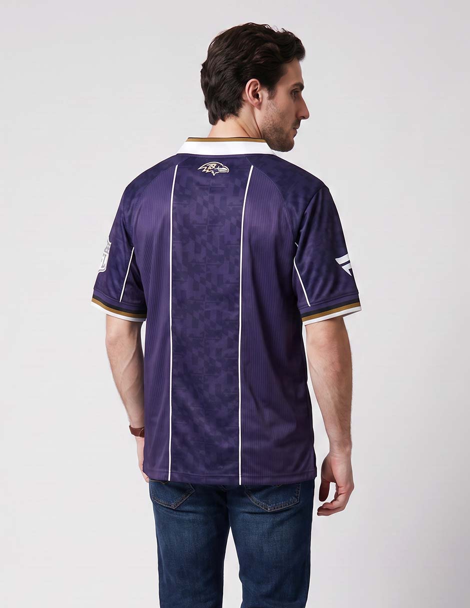 Playera deportiva para fútbol americano baltimore ravens para hombre 2