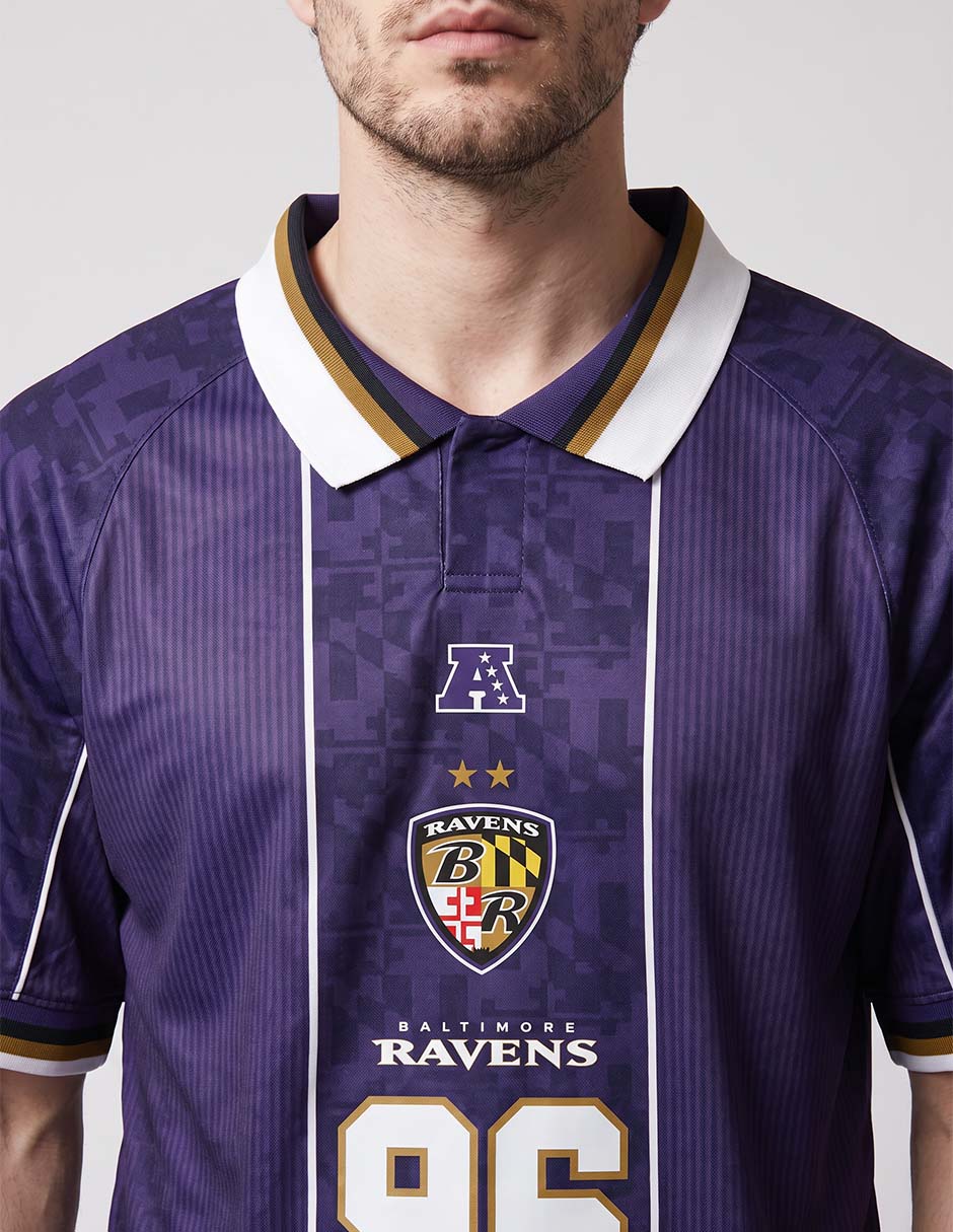 Playera deportiva para fútbol americano baltimore ravens para hombre 3