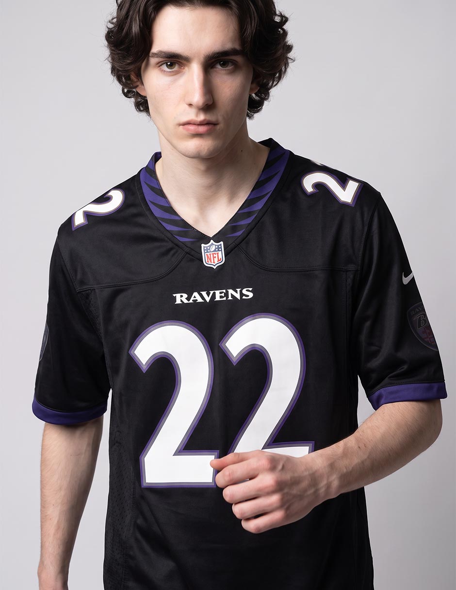 Jersey de baltimore ravens manga corta jugador para hombre 3