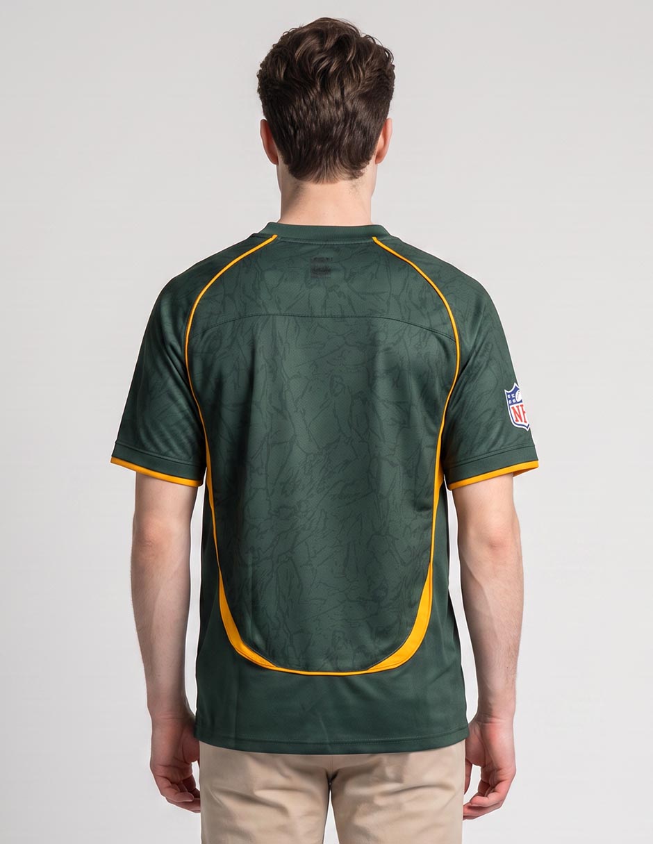 Playera deportiva para fútbol americano green bay packers para hombre 2