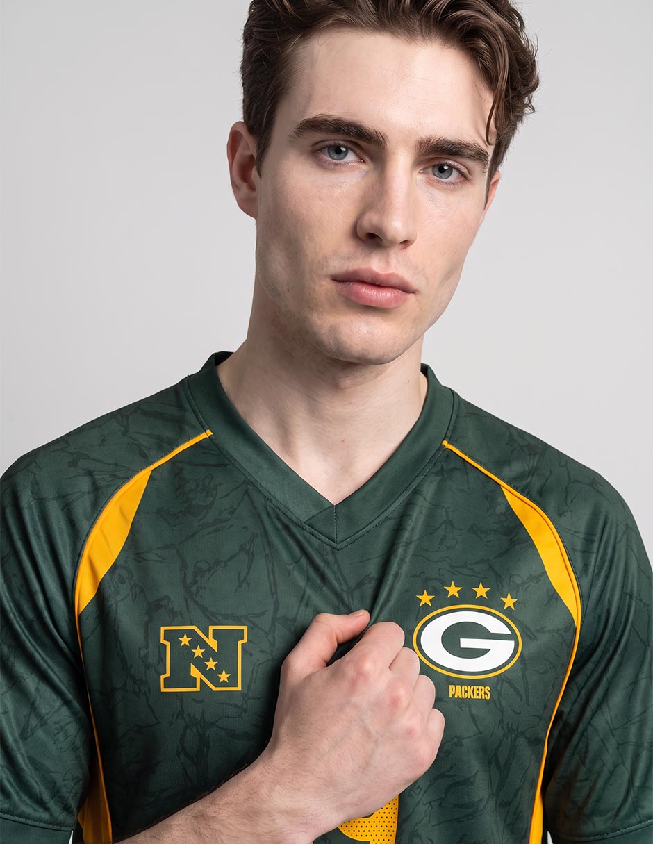 Playera deportiva para fútbol americano green bay packers para hombre 3