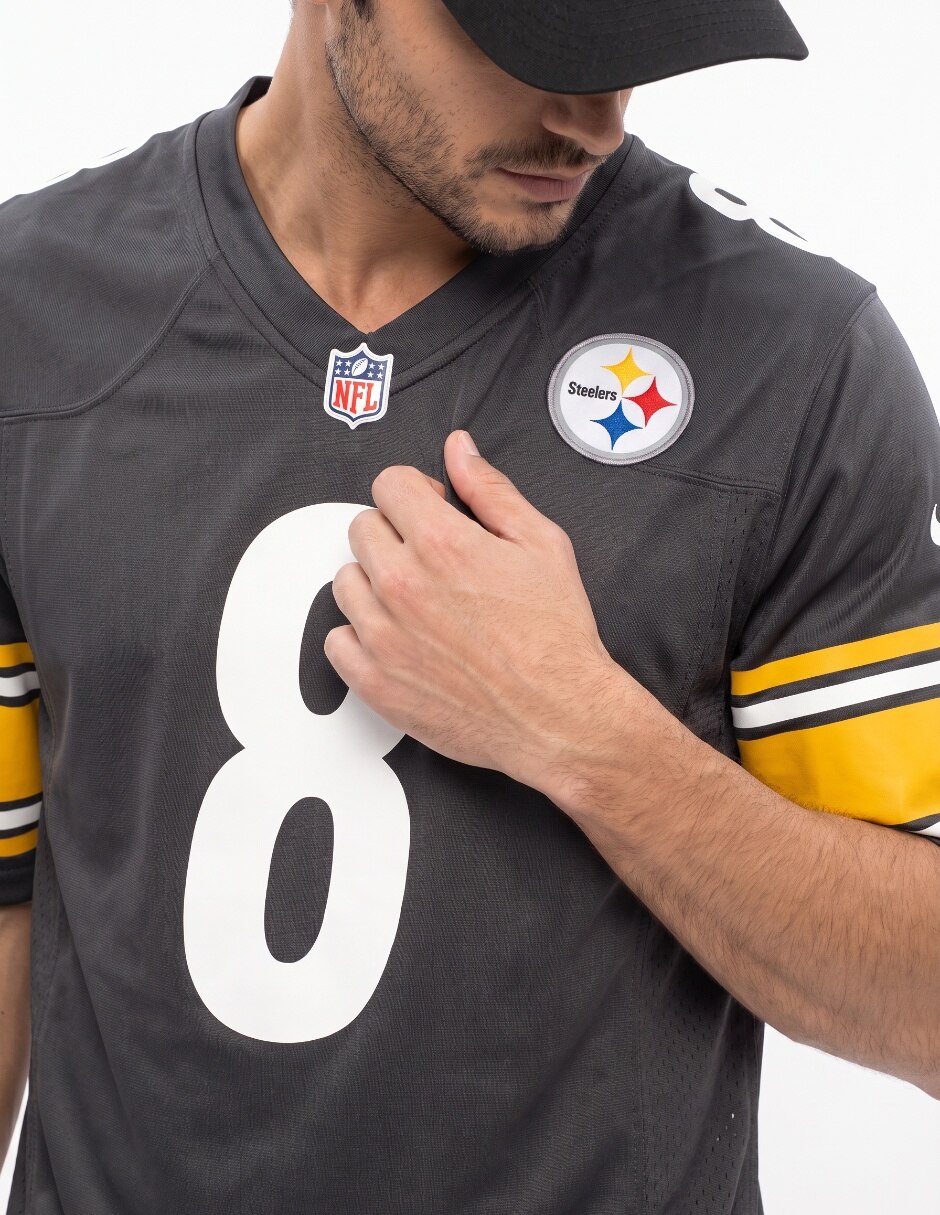 Jersey de detroit lions conmemorativo de manga corta jugador para hombre 4