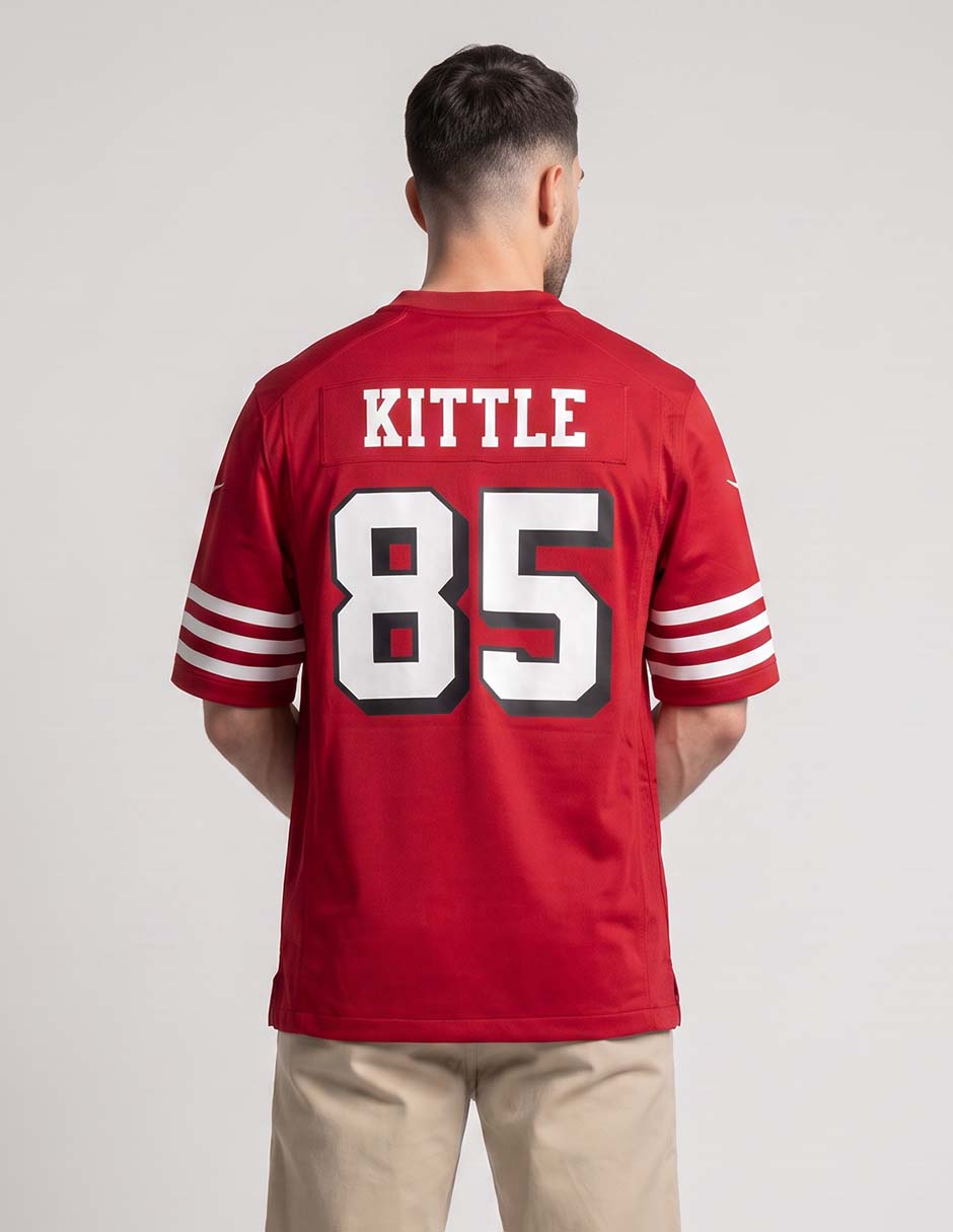 Jersey de San Francisco 49ers manga corta jugador para hombre 2