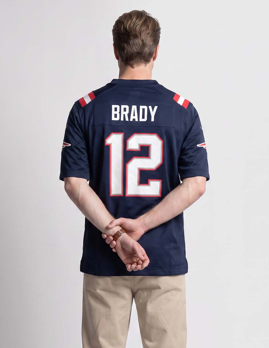 Jersey de New England Patriots manga corta jugador para hombre 2