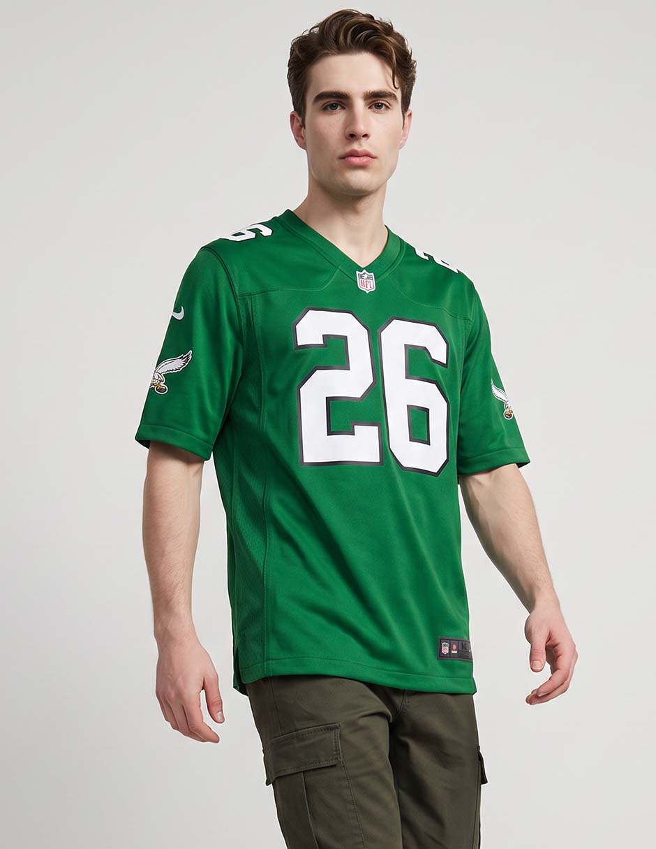 Jersey de Philadelphia Eagles manga corta jugador para hombre Jersey de Philadelphia Eagles manga corta jugador para hombre
