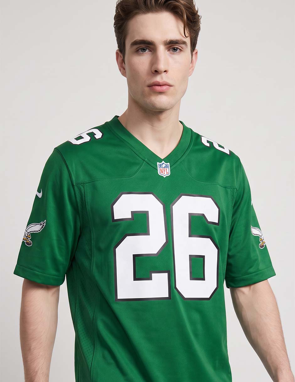 Jersey de Philadelphia Eagles manga corta jugador para hombre 2