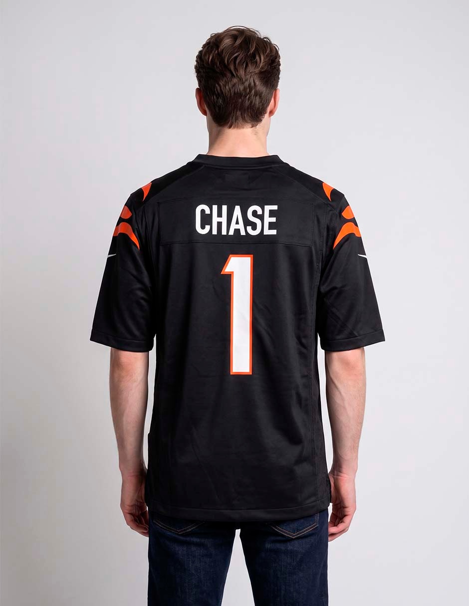 Jersey de cincinnati bengals conmemorativo de ja’marr chase jugador para hombre 3