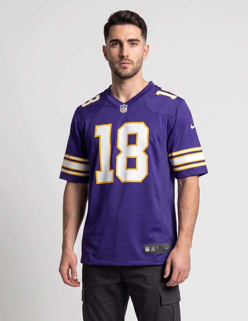Playera deportiva para fútbol americano Minnesota Vikings para hombre