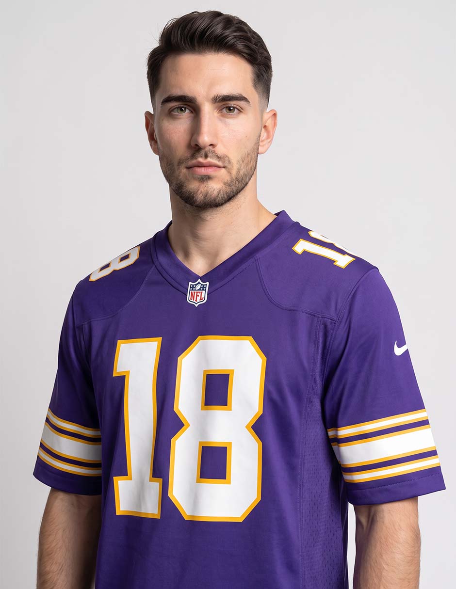 Playera deportiva para fútbol americano Minnesota Vikings para hombre 3