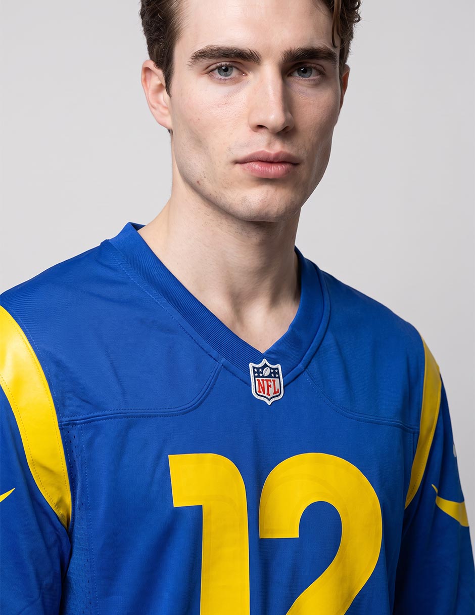 Jersey de Los Angeles Rams conmemorativo de Puka Nacua manga corta jugador para hombre 3