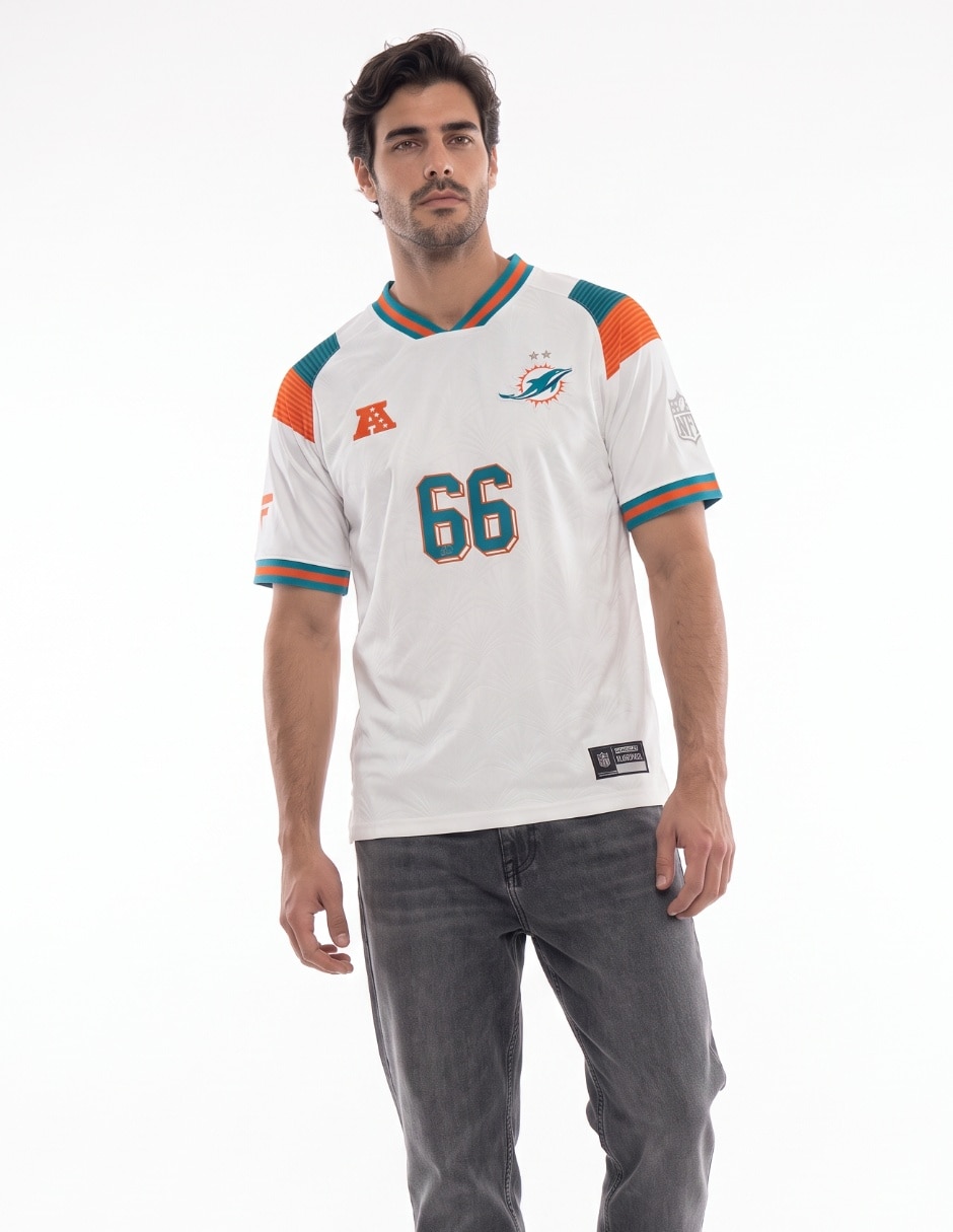 Playera deportiva para Fútbol americano Miami Dolphins de hombre