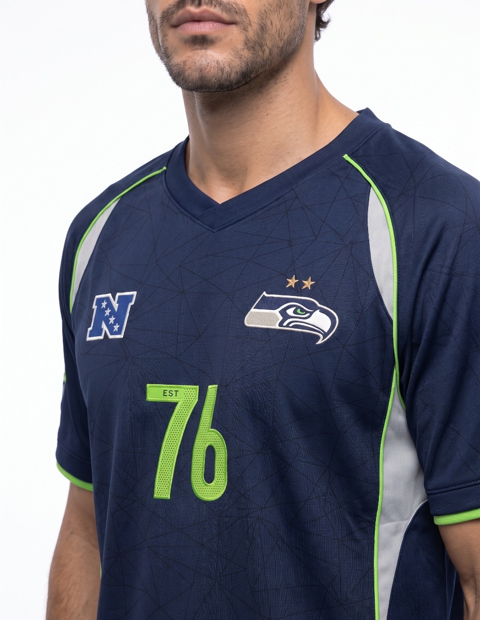 Playera deportiva para Fútbol americano Seattle Seahawks de hombre 4