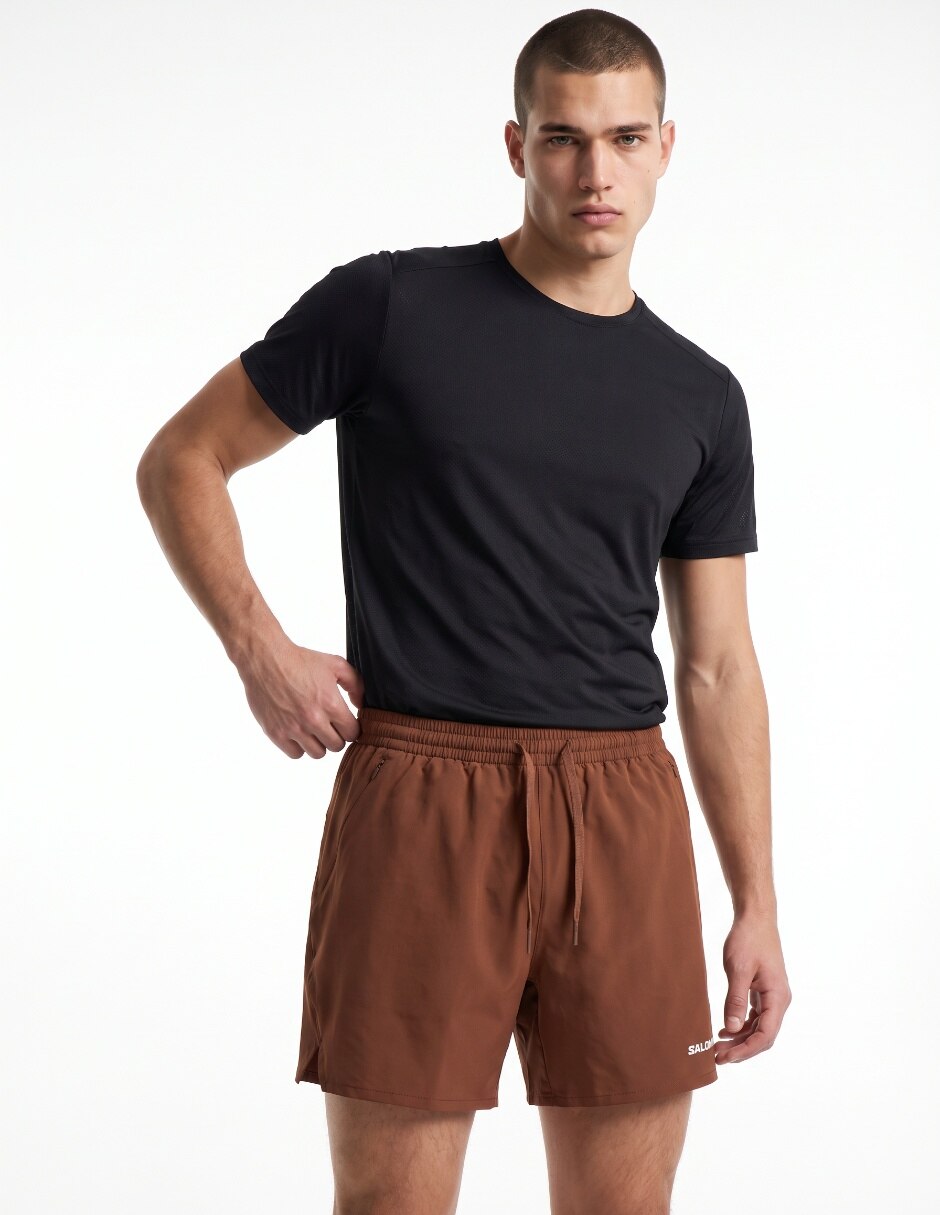 Short con malla con bolsillos para correr hombre 3