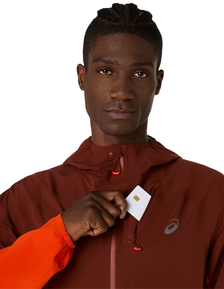 Chamarra para correr asics metarun legend jacket de hombre