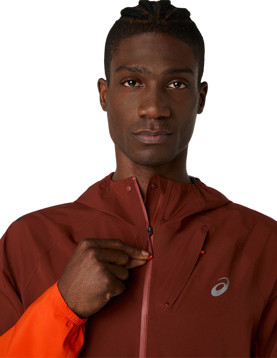 Chamarra para correr asics metarun legend jacket de hombre