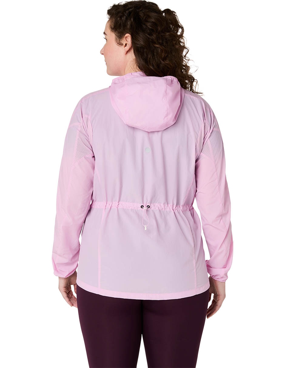 Chamarra para correr asics road packable jacket de mujer