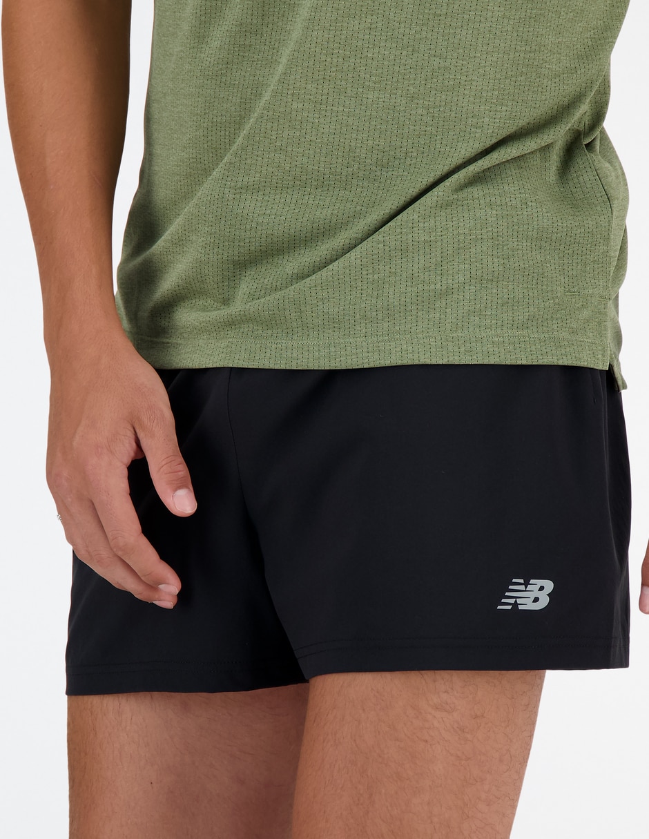 Set short/short sin diseño para correr hombre 3