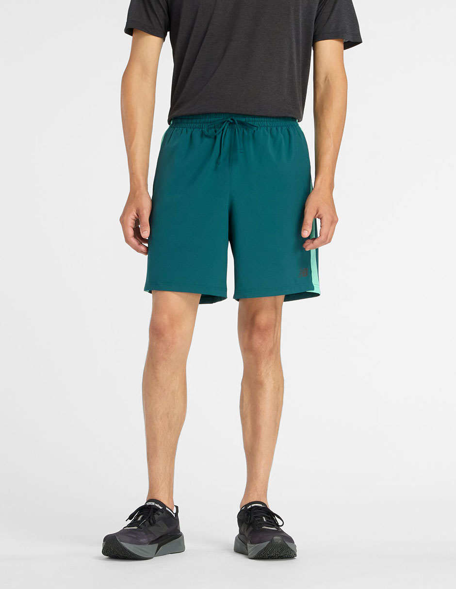 Set short/short con bolsa para correr hombre
