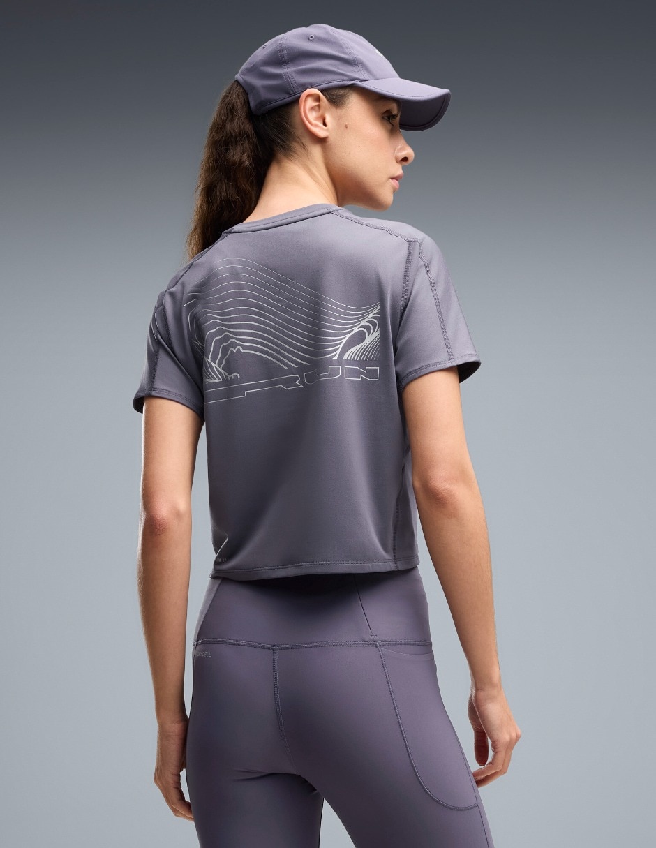 Playera deportiva para correr de mujer 5
