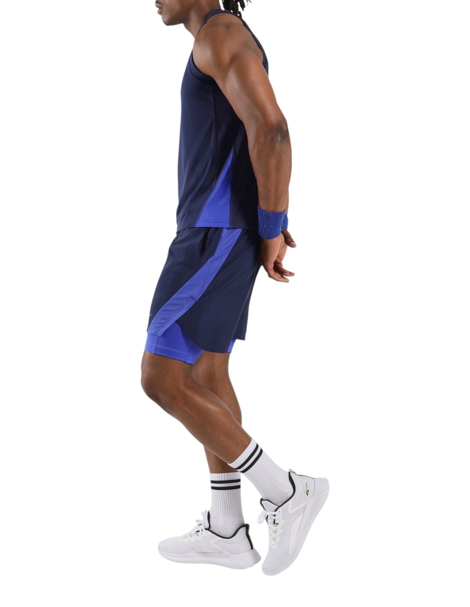 Short con bolsillos Run para correr hombre
